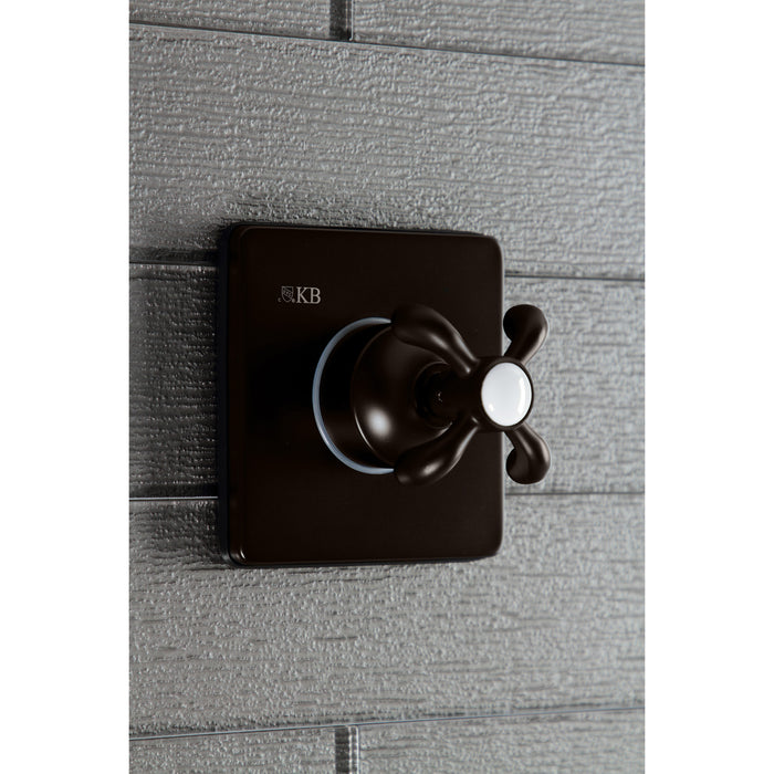 Kingston Brass KS3045TX 3-Way Diverter Valve with Trim Kit, Oil Rubbed Bronze