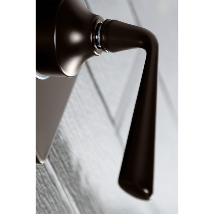 Kingston Brass KS3045ZL 3-Way Diverter Valve with Trim Kit, Oil Rubbed Bronze