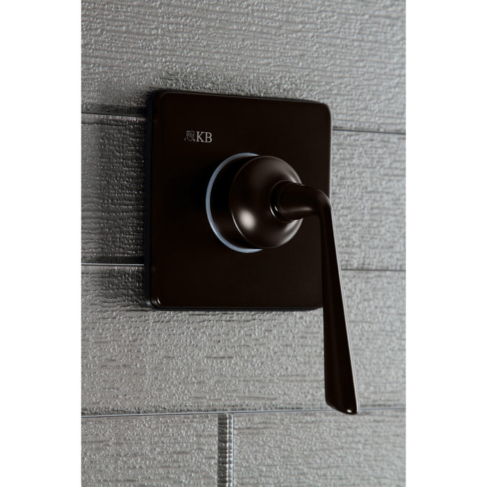 Kingston Brass KS3045ZL 3-Way Diverter Valve with Trim Kit, Oil Rubbed Bronze