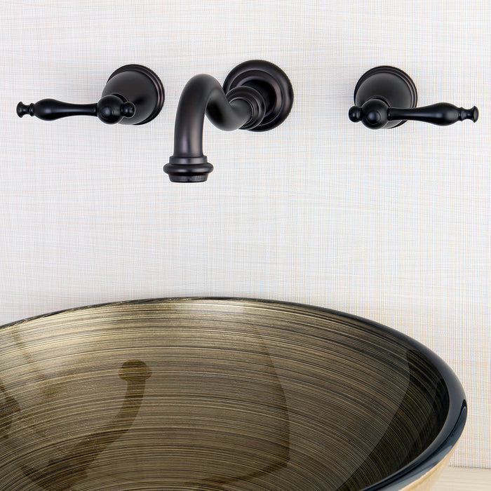 Kingston Brass KS3125NL Wall Mount Bathroom Faucet, Oil Rubbed Bronze