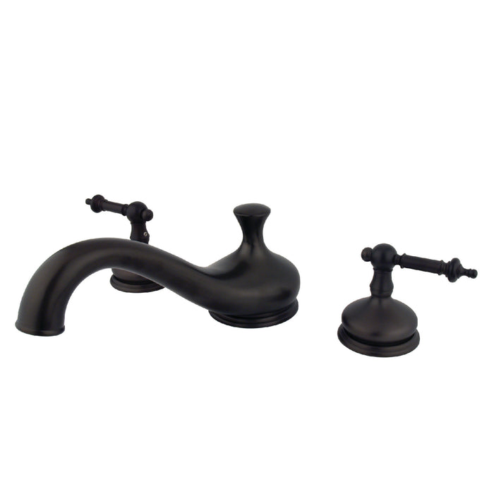 Kingston Brass KS3335TL Templeton Two-Handle Roman Tub Faucet, Oil Rubbed Bronze