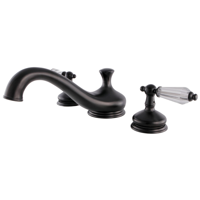 Kingston Brass KS3335WLL Wilshire Two-Handle Roman Tub Faucet, Oil Rubbed Bronze