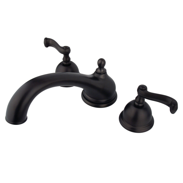 Kingston Brass KS3355FL Two-Handle Roman Tub Faucet, Oil Rubbed Bronze