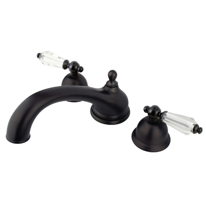 Kingston Brass KS3355WLL Wilshire Two-Handle Roman Tub Faucet, Oil Rubbed Bronze