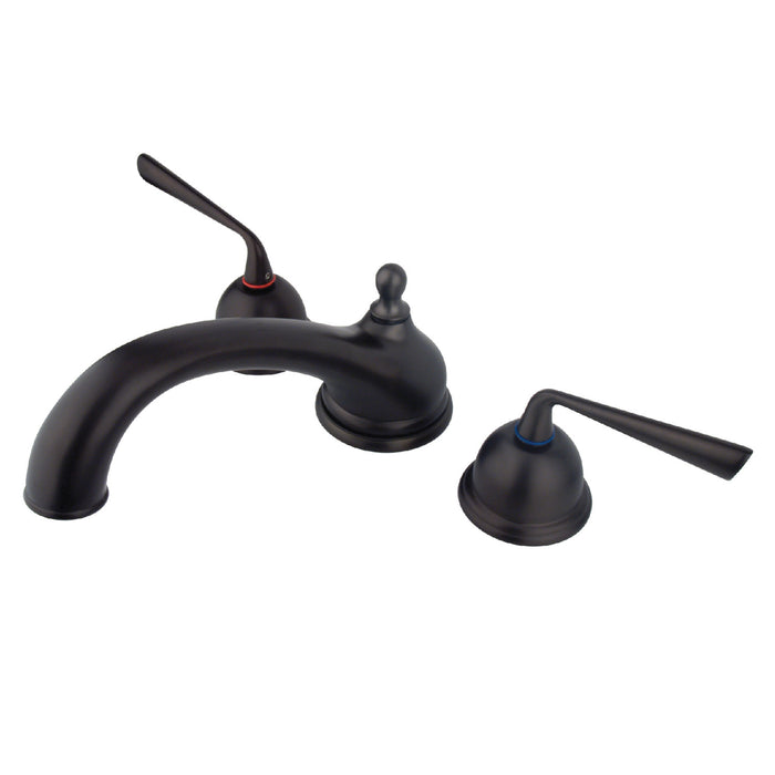 Kingston Brass KS3355ZL Silver Sage Two-Handle Roman Tub Faucet, Oil Rubbed Bronze