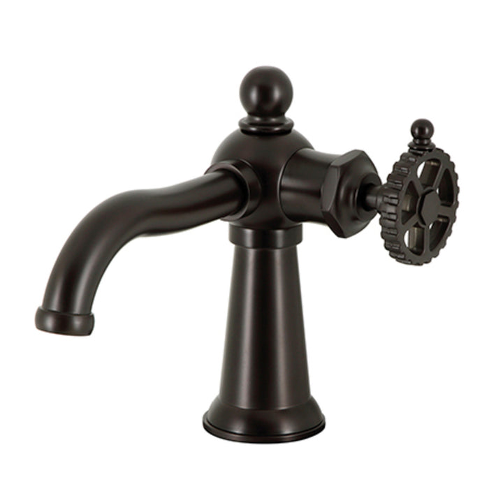 Kingston Brass KS3545CG Fuller Single-Handle Bathroom Faucet with Push Pop-Up, Oil Rubbed Bronze