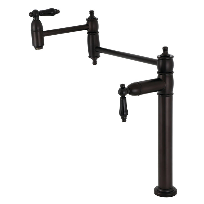 Kingston Brass KS3705PKL Duchess Deck Mount Pot Filler, Oil Rubbed Bronze