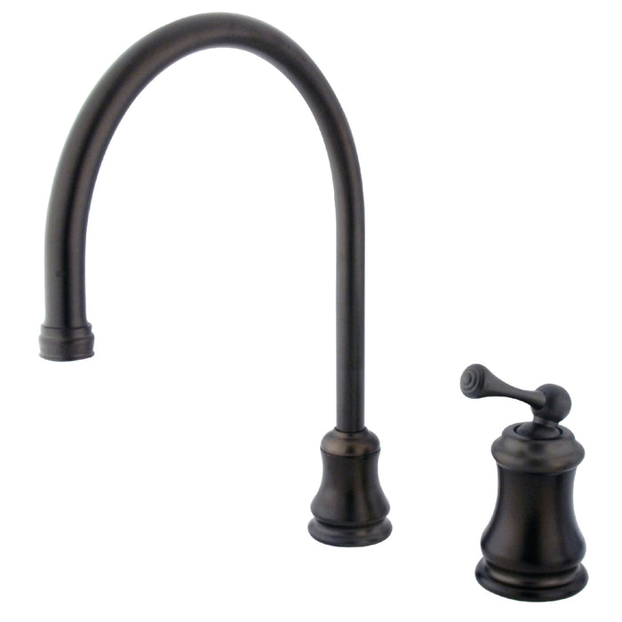 Kingston Brass KS3815BLLS Single-Handle Kitchen Faucet, Oil Rubbed Bronze