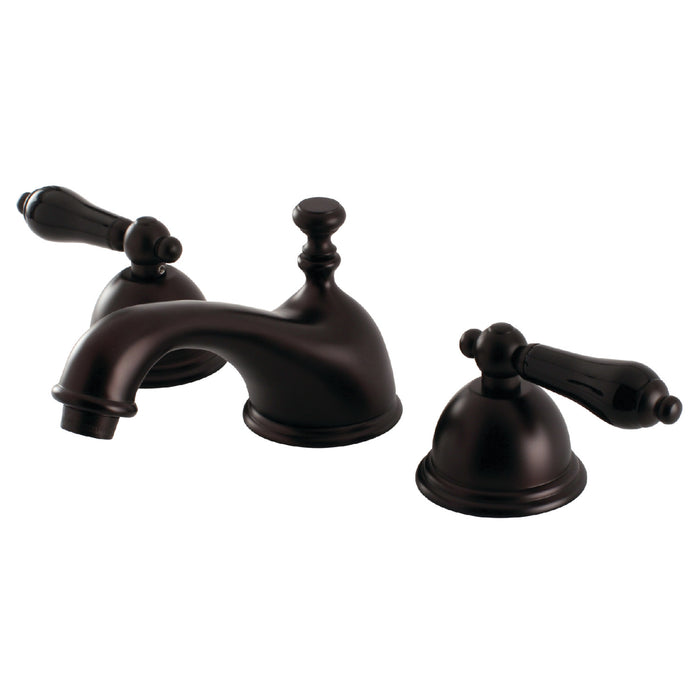 Kingston Brass KS3965PKL Duchess Widespread Bathroom Faucet with Brass Pop-Up, Oil Rubbed Bronze