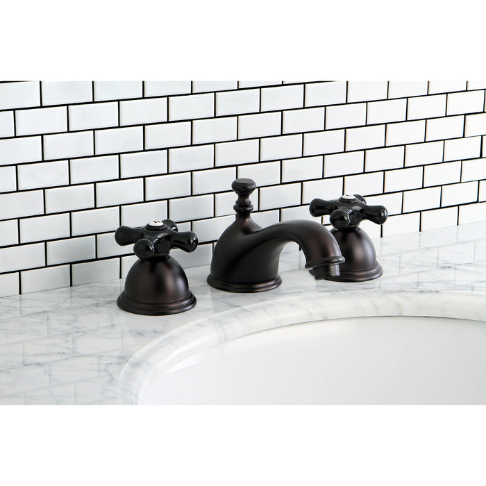 Kingston Brass KS3965PKX Duchess Widespread Bathroom Faucet with Brass Pop-Up, Oil Rubbed Bronze