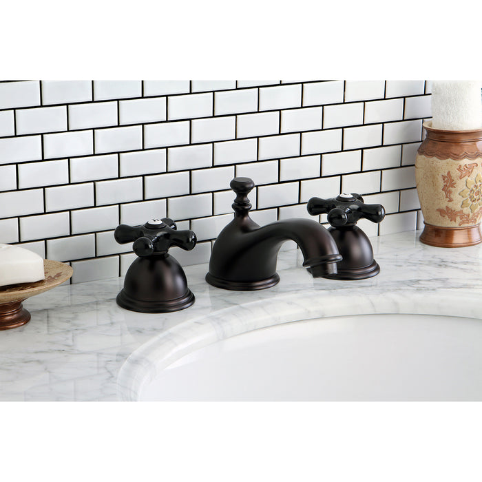 Kingston Brass KS3965PKX Duchess Widespread Bathroom Faucet with Brass Pop-Up, Oil Rubbed Bronze