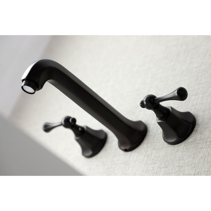 Kingston Brass KS4125BL Wall Mount Bathroom Faucet, Oil Rubbed Bronze