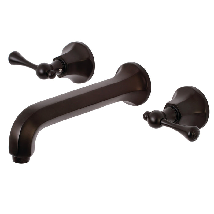 Kingston Brass KS4125BL Wall Mount Bathroom Faucet, Oil Rubbed Bronze