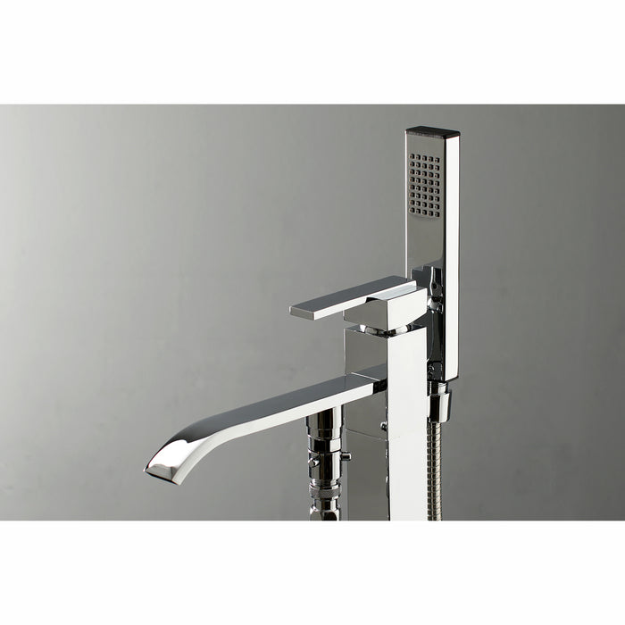 Kingston Brass KS4131QLL Executive Freestanding Tub Faucet with Hand Shower, Polished Chrome