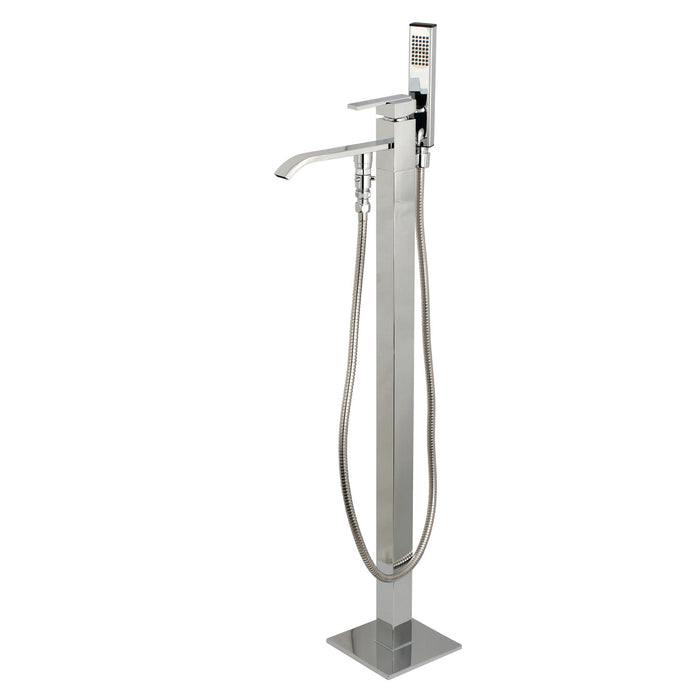 Kingston Brass KS4131QLL Executive Freestanding Tub Faucet with Hand Shower, Polished Chrome