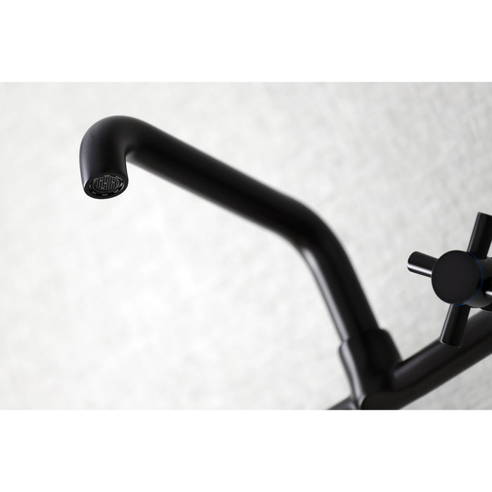 Kingston Brass KS423ORB Concord Two-Handle Wall-Mount Kitchen Faucet, Oil Rubbed Bronze