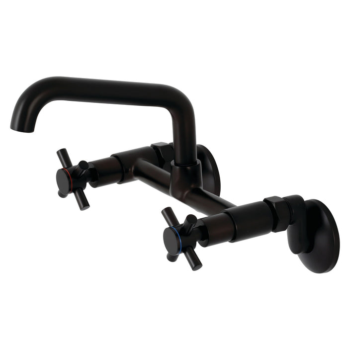 Kingston Brass KS423ORB Concord Two-Handle Wall-Mount Kitchen Faucet, Oil Rubbed Bronze