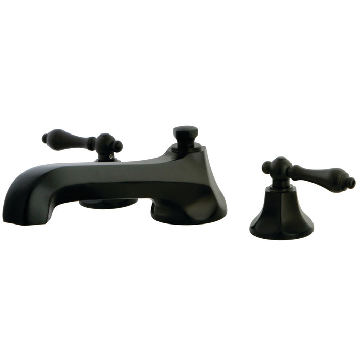 Kingston Brass KS4305AL Metropolitan Two-Handle Roman Tub Faucet, Oil Rubbed Bronze