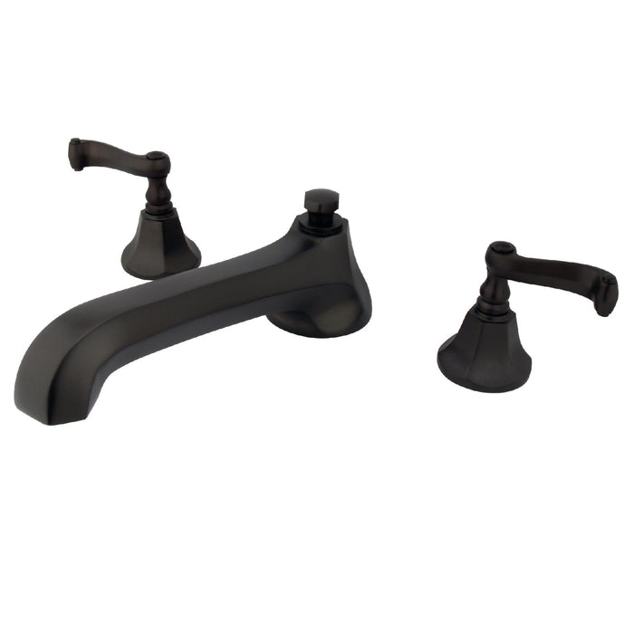 Kingston Brass KS4305FL Two-Handle Roman Tub Faucet, Oil Rubbed Bronze