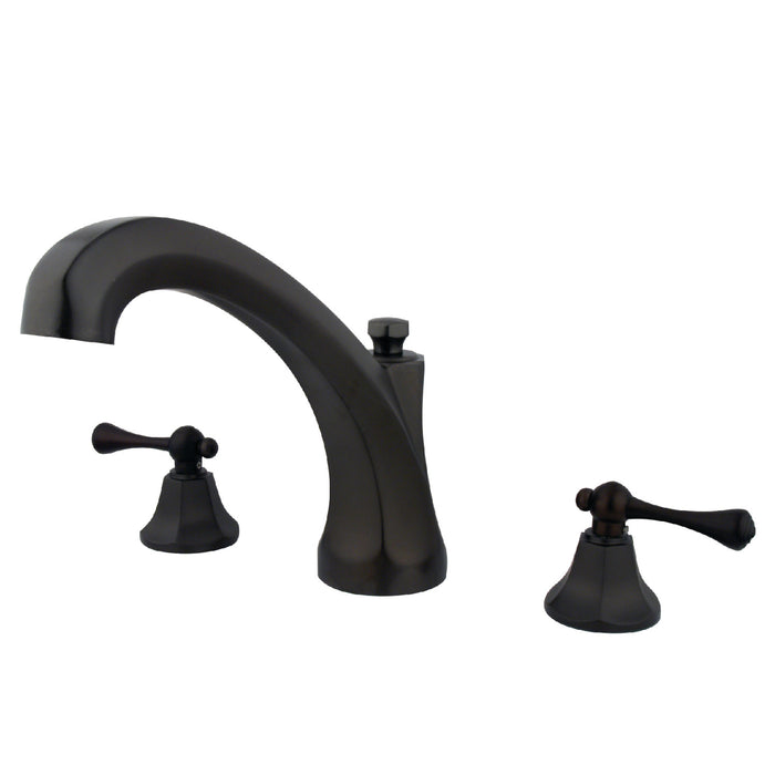 Kingston Brass KS4325BL Vintage Two-Handle Roman Tub Faucet, Oil Rubbed Bronze