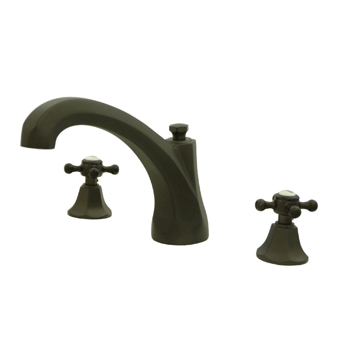 Kingston Brass KS4325BX Metropolitan Two-Handle Roman Tub Faucet, Oil Rubbed Bronze