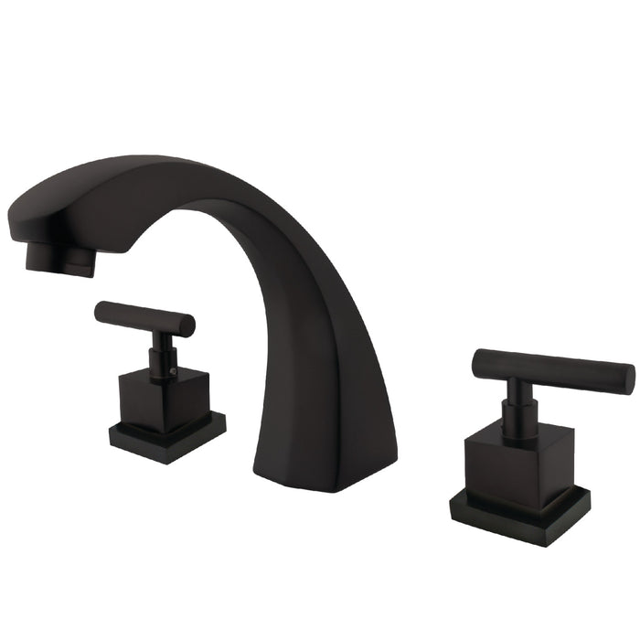 Kingston Brass KS4365CQL Concord Two-Handle Roman Tub Faucet, Oil Rubbed Bronze