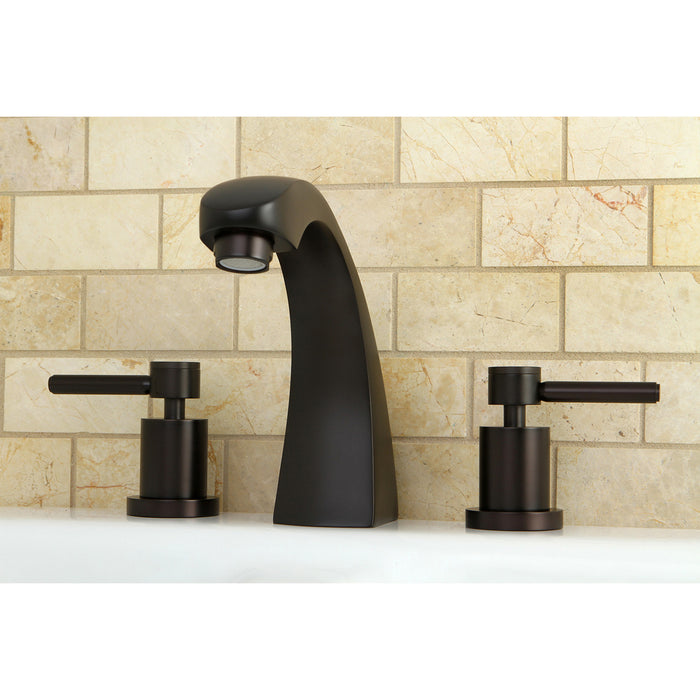 Kingston Brass KS4365DL Concord Two-Handle Roman Tub Faucet, Oil Rubbed Bronze