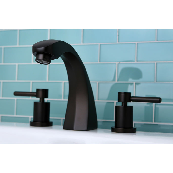 Kingston Brass KS4365DL Concord Two-Handle Roman Tub Faucet, Oil Rubbed Bronze