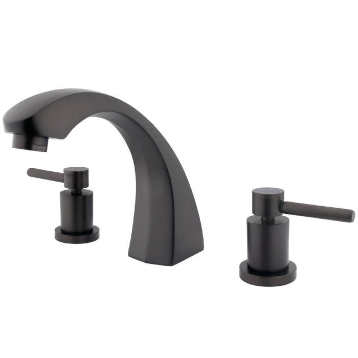 Kingston Brass KS4365DL Concord Two-Handle Roman Tub Faucet, Oil Rubbed Bronze