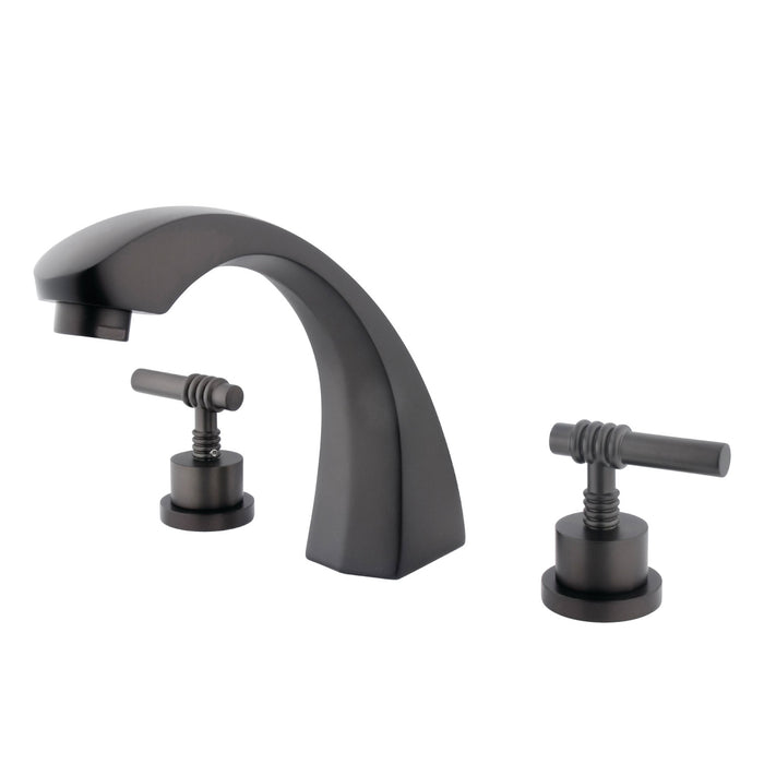 Kingston Brass KS4365ML Two-Handle Roman Tub Faucet, Oil Rubbed Bronze