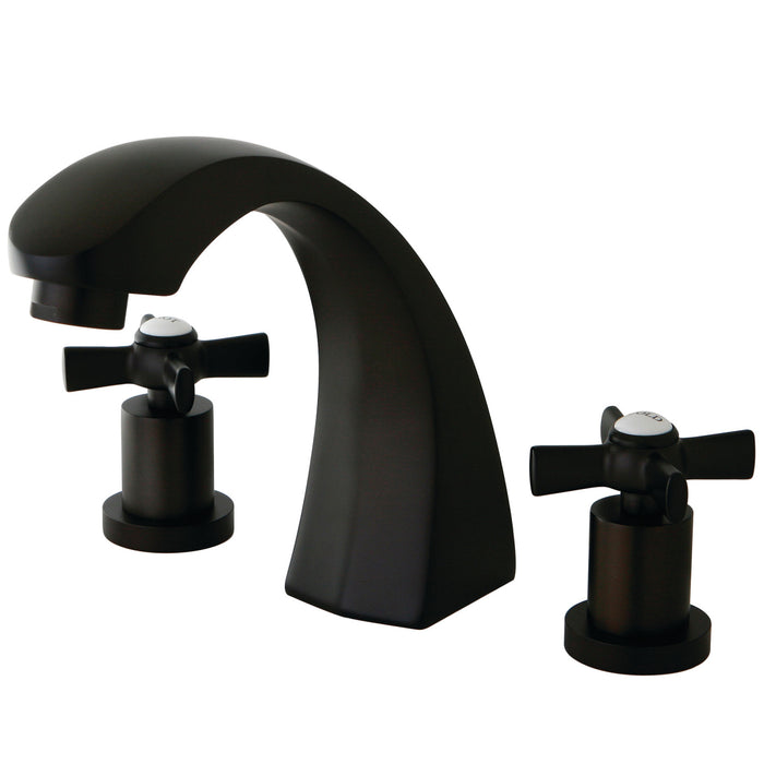 Kingston Brass KS4365ZX Millennium Two-Handle Roman Tub Faucet, Oil Rubbed Bronze