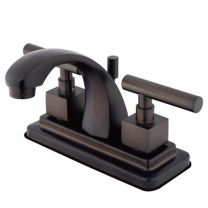 Kingston Brass KS4645CQL 4 in. Centerset Bathroom Faucet, Oil Rubbed Bronze