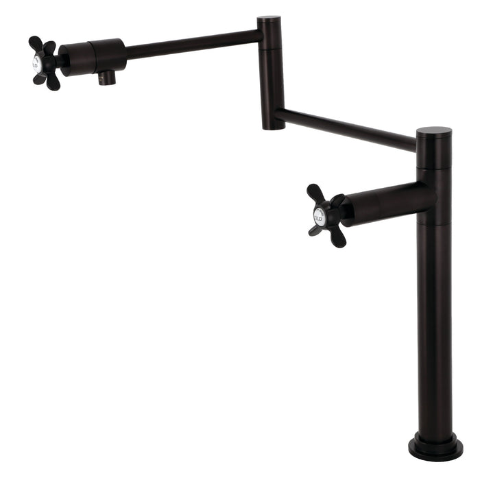 Kingston Brass KS4705BEX Essex Deck Mount Pot Filler, Oil Rubbed Bronze