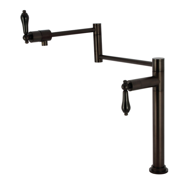 Kingston Brass KS4705PKL Duchess Deck Mount Pot Filler, Oil Rubbed Bronze