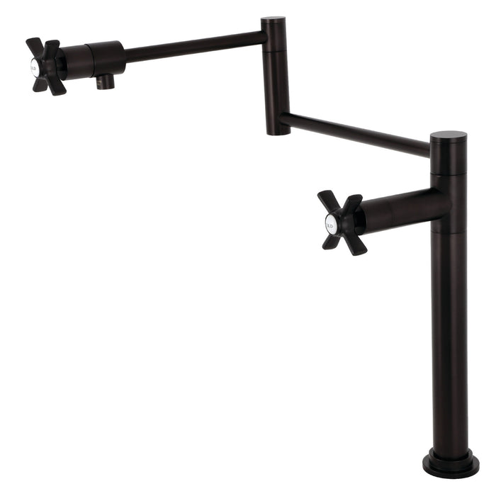 Kingston Brass KS4705ZX Millennium Deck Mount Pot Filler, Oil Rubbed Bronze