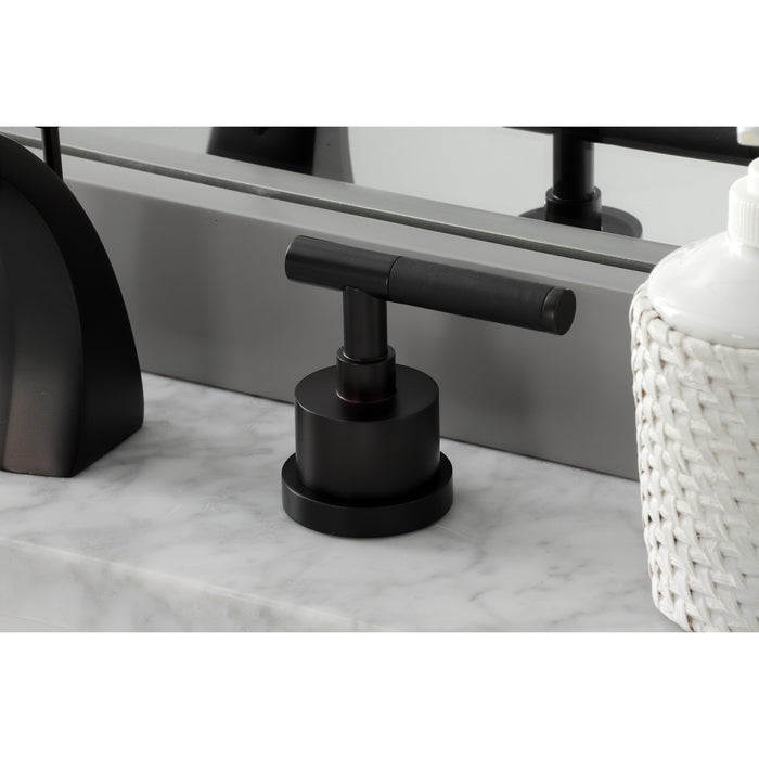 Kingston Brass KS4985CKL Kaiser Widespread Bathroom Faucet with Brass Pop-Up, Oil Rubbed Bronze