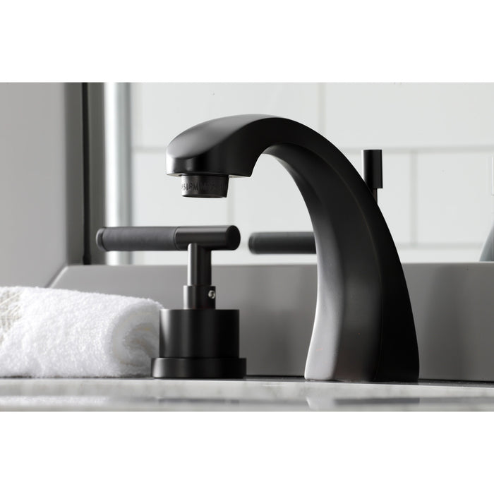 Kingston Brass KS4985CKL Kaiser Widespread Bathroom Faucet with Brass Pop-Up, Oil Rubbed Bronze