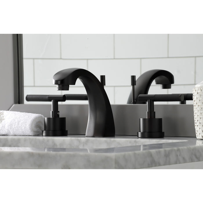 Kingston Brass KS4985CKL Kaiser Widespread Bathroom Faucet with Brass Pop-Up, Oil Rubbed Bronze