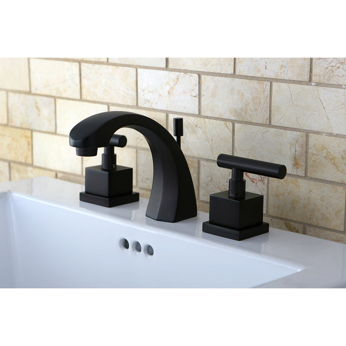 Kingston Brass KS4985CQL 8 in. Widespread Bathroom Faucet, Oil Rubbed Bronze