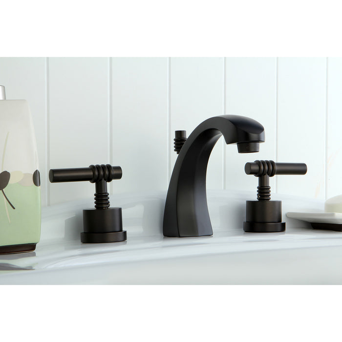 Kingston Brass KS4985ML 8 in. Widespread Bathroom Faucet, Oil Rubbed Bronze