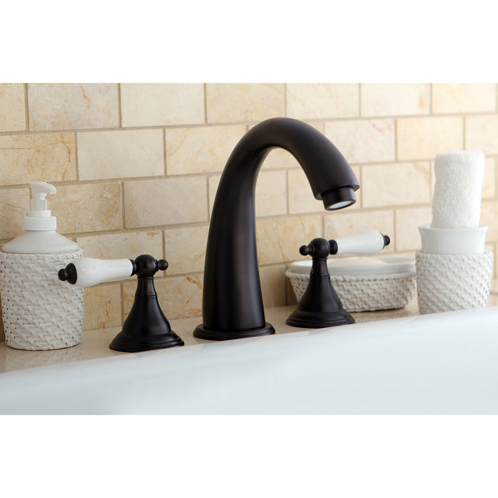 Kingston Brass KS5365PL Vintage Two-Handle Roman Tub Faucet, Oil Rubbed Bronze