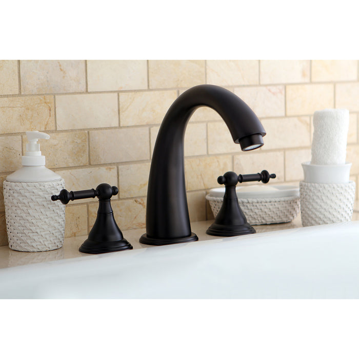 Kingston Brass KS5365TL Royale Two-Handle Roman Tub Faucet, Oil Rubbed Bronze