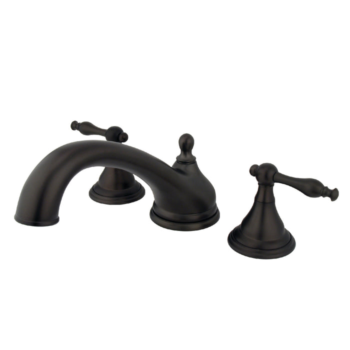 Kingston Brass KS5535NL Naples Two-Handle Roman Tub Faucet, Oil Rubbed Bronze