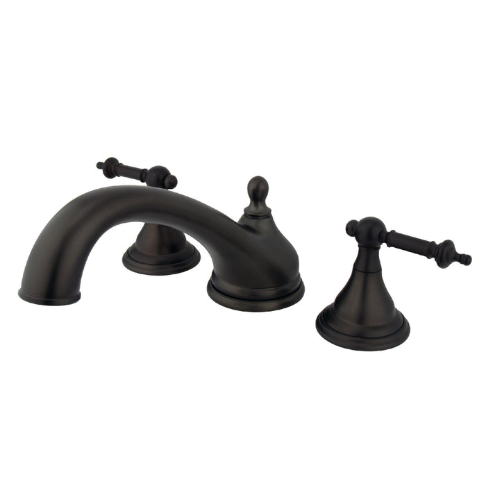 Kingston Brass KS5535TL Vintage Two-Handle Roman Tub Faucet, Oil Rubbed Bronze