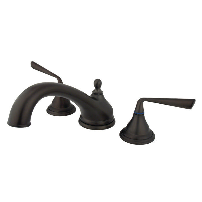 Kingston Brass KS5535ZL Silver Sage Two-Handle Roman Tub Faucet, Oil Rubbed Bronze