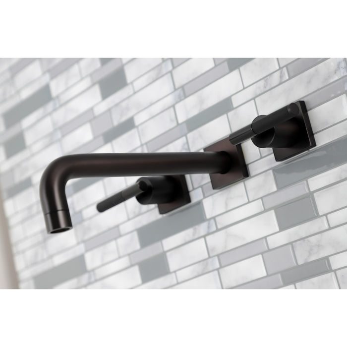 Kingston Brass KS6025CKL Kaiser Two-Handle Wall Mount Roman Tub Faucet, Oil Rubbed Bronze