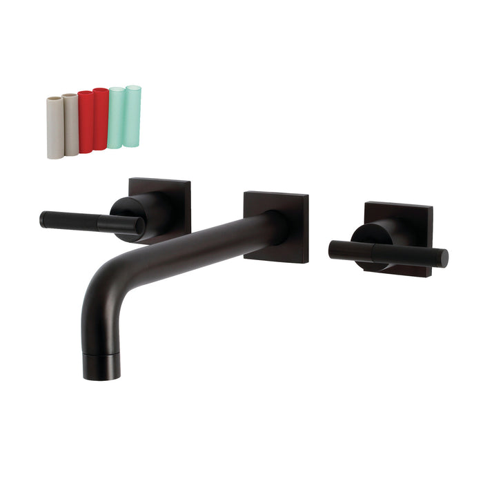 Kingston Brass KS6025CKL Kaiser Two-Handle Wall Mount Roman Tub Faucet, Oil Rubbed Bronze