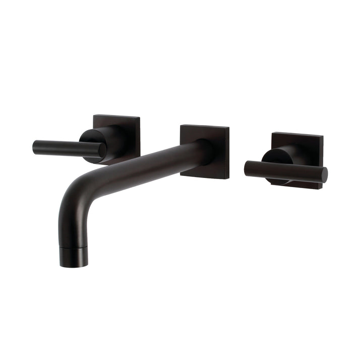 Kingston Brass KS6025CML Manhattan Two-Handle Wall Mount Roman Tub Faucet, Oil Rubbed Bronze