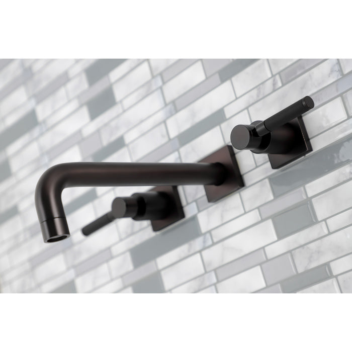 Kingston Brass KS6025DKL Kaiser Two-Handle Wall Mount Roman Tub Faucet, Oil Rubbed Bronze