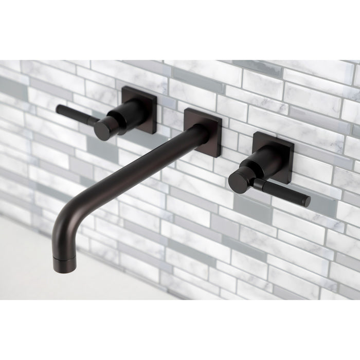 Kingston Brass KS6025DKL Kaiser Two-Handle Wall Mount Roman Tub Faucet, Oil Rubbed Bronze